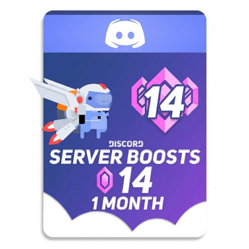 بوست سيرفر ديسكورد – 14 بوست لمدة 1 شهر 